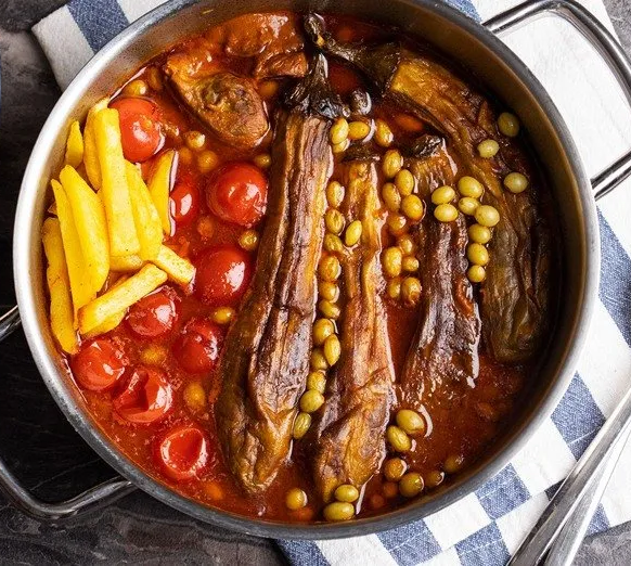 گوشت بادمجان